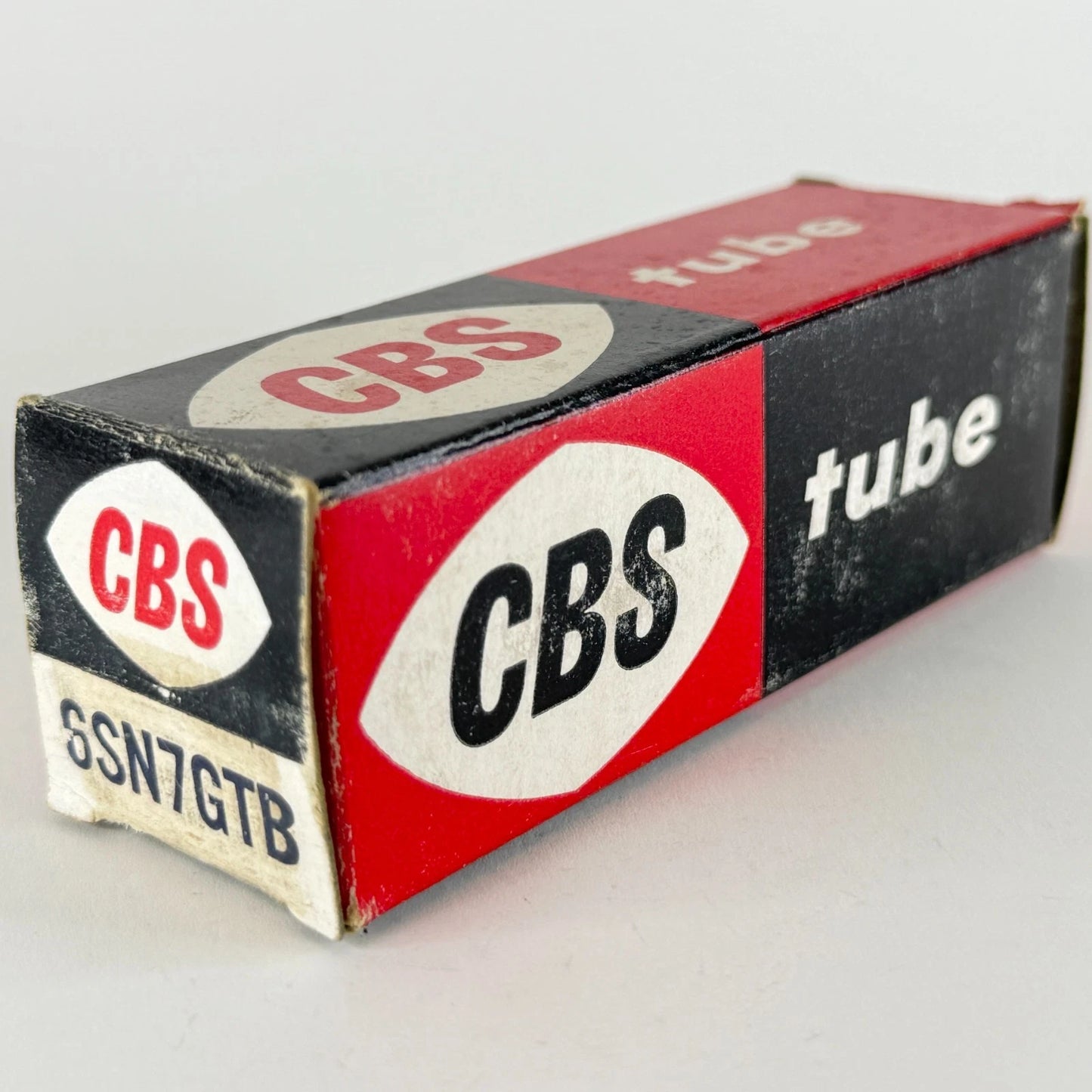 (1) Tested CBS 6SN7GTB Tube with Box Tall Bottle Black Plates Code PC 6SN7GT