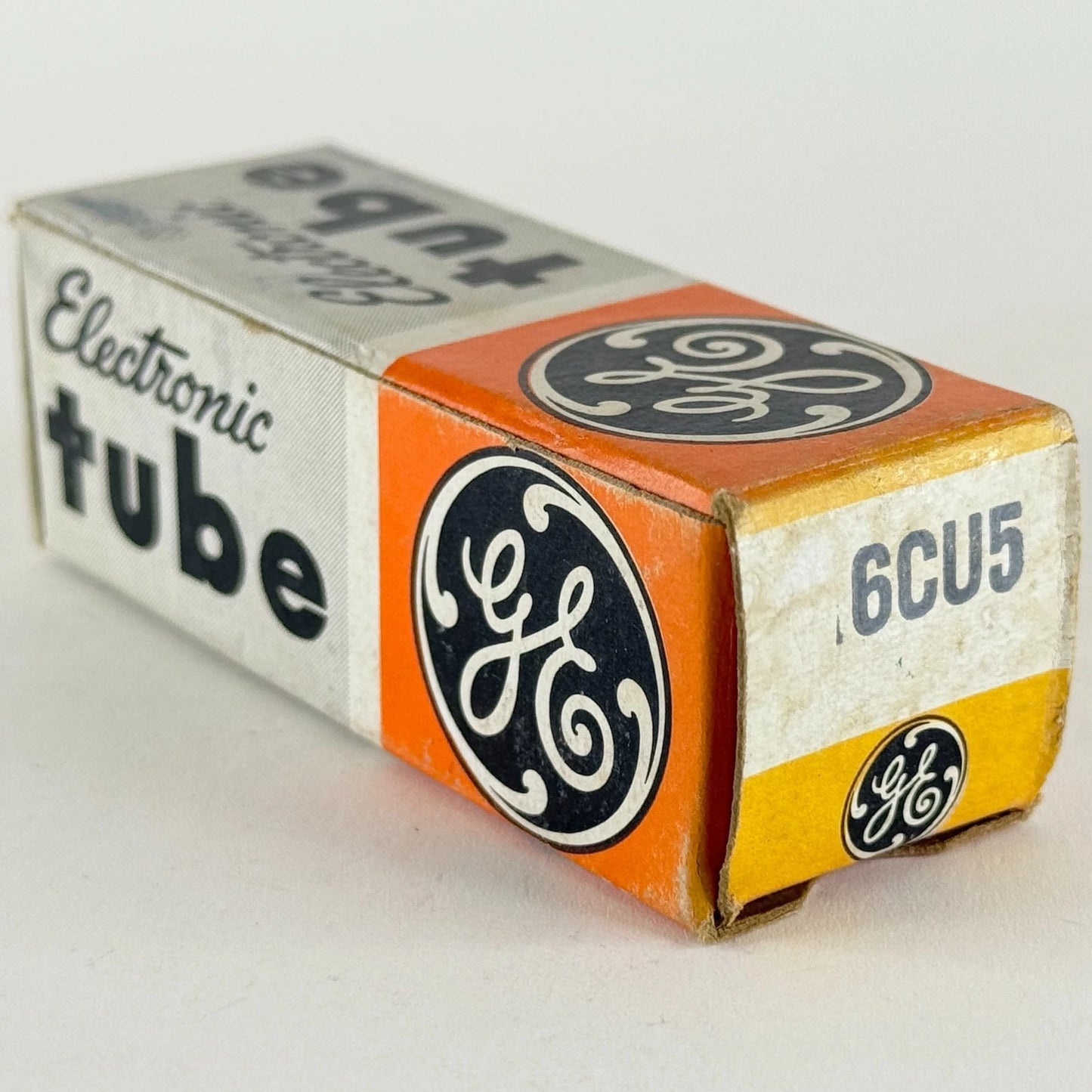 (1) Tested Very Strong GE 6CU5 with Box Date Code FJ Gray Plate Power Pentode