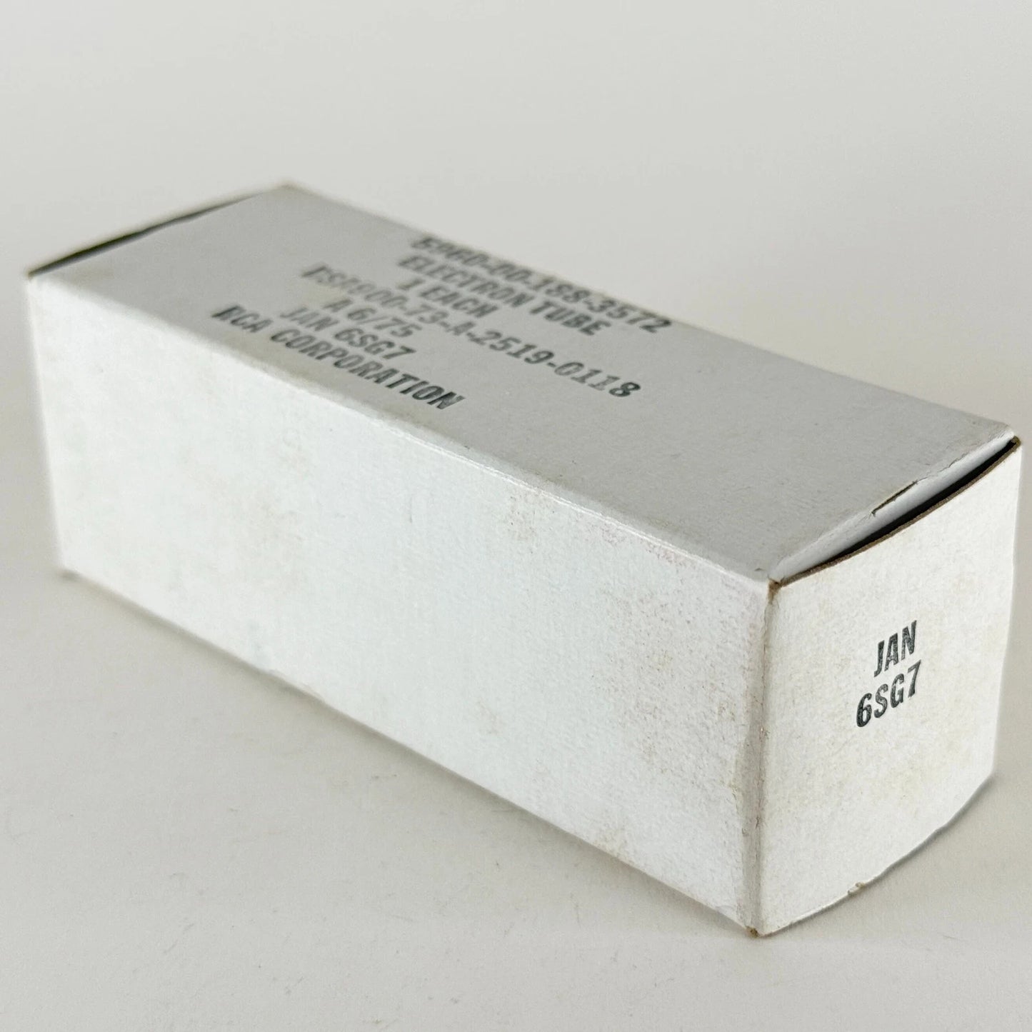 (1) Tested 1975 JAN RCA 6SG7 Tube with Box Date Code 75-26 RCA 6SG7 Pentode Tube