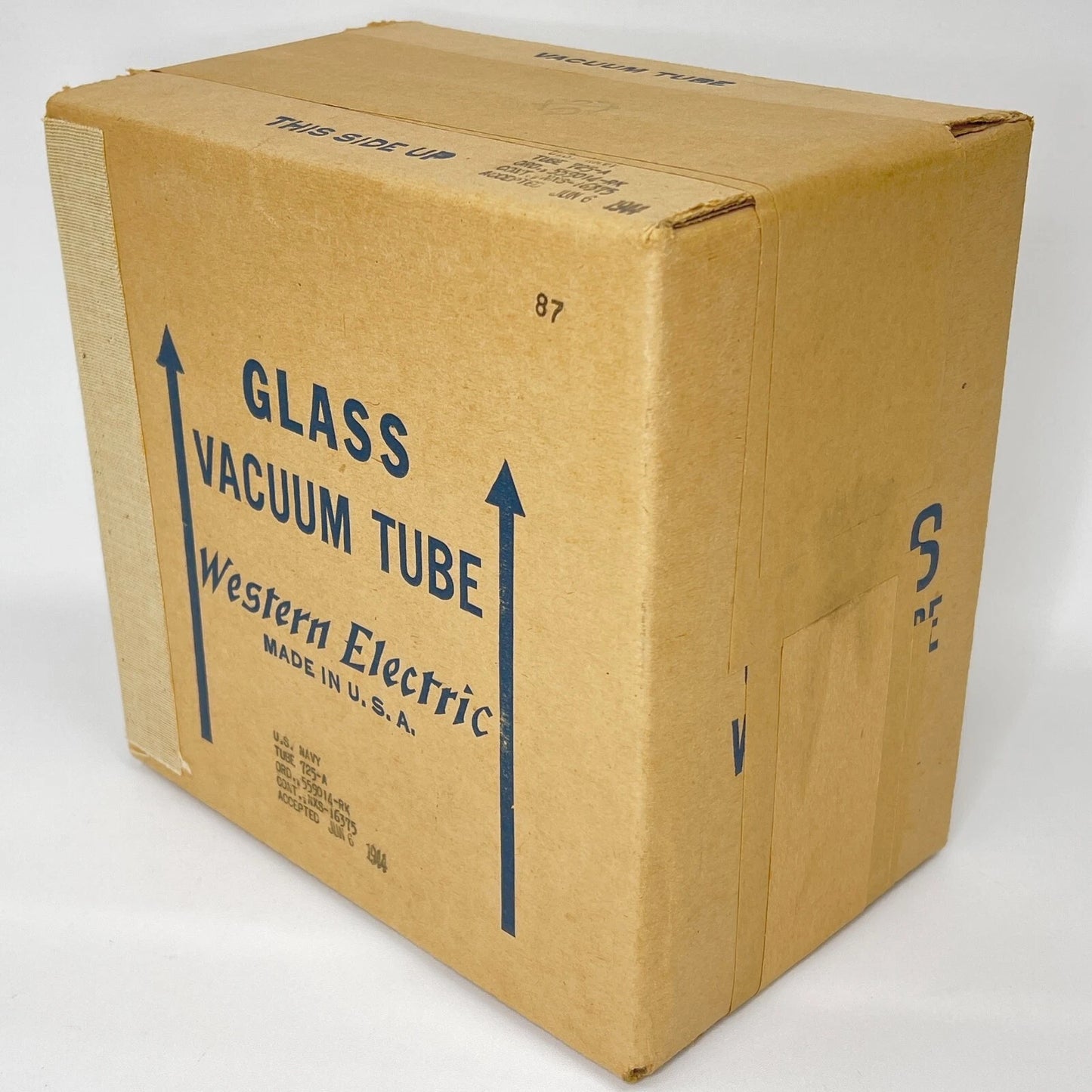 Factory Sealed 1944 Western Electric Tube 725A Navy Aircraft WW2 Tube Unopened