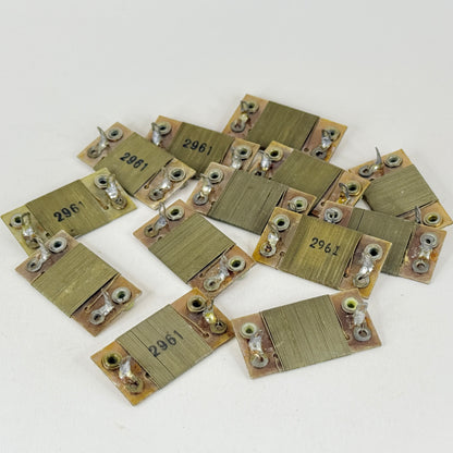 Lot of (13) Tested Vintage Flat Wound Resistors 2961 Flat Resistors 21 Ohm