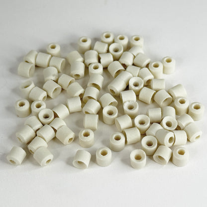 Lot of (75) Ceramic Insulator Beads High Temp Wire Insulation 3/16" (4.76 mm) OD