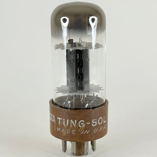 (1) Tested Tung Sol USN CTL 6SN7WGTA Tube 6SN7 Tall Bottle Horseshoe Halo Getter