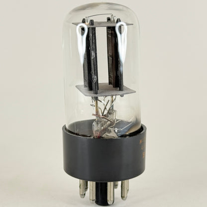 (1) Tested 1966 RCA 6SN7GTB Tube Tall Bottle Black Offset Plates Code BH 6SN7 GT