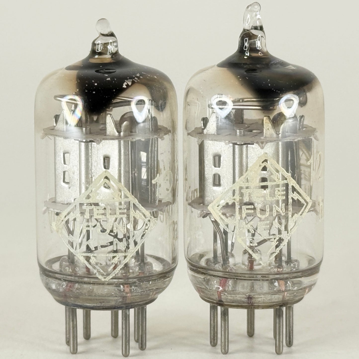 Tested Matched Pair Telefunken 12AL5 Tubes with Boxes Codes ha. Double Diode (a)