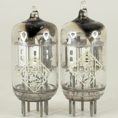 Tested Matched Pair Telefunken 12AL5 Tubes with Boxes Codes ha. Double Diode (a)
