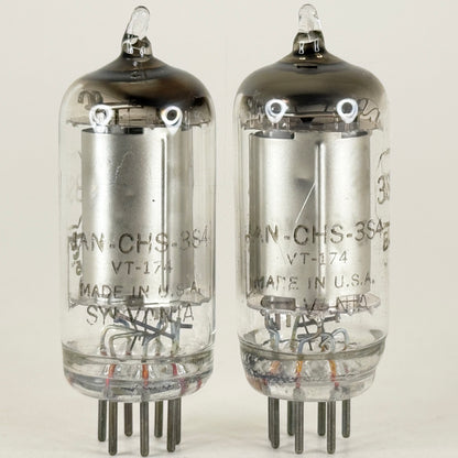 Tested Matched Pair 1945 Sylvania JAN CHS 3S4 Tubes with Boxes Date Codes E4 (a)