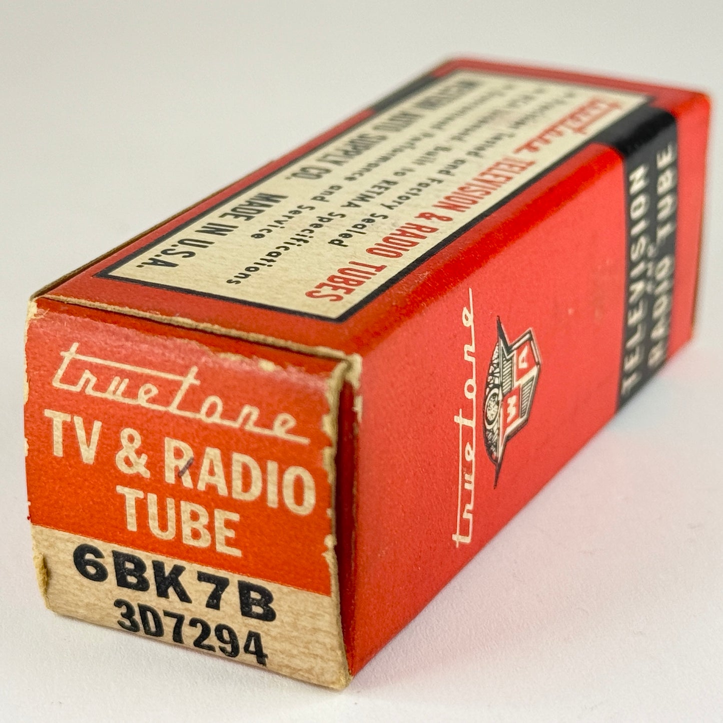 (1) Tested Truetone 6BK7B Tube with Box Date Code 6213 6BK7 B Twin Triode (b)
