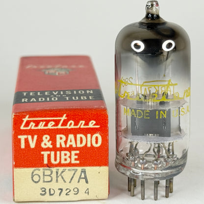 (1) Tested Truetone 6BK7A Tube with Box Code 5743 6BK7 A Twin Triode Tube