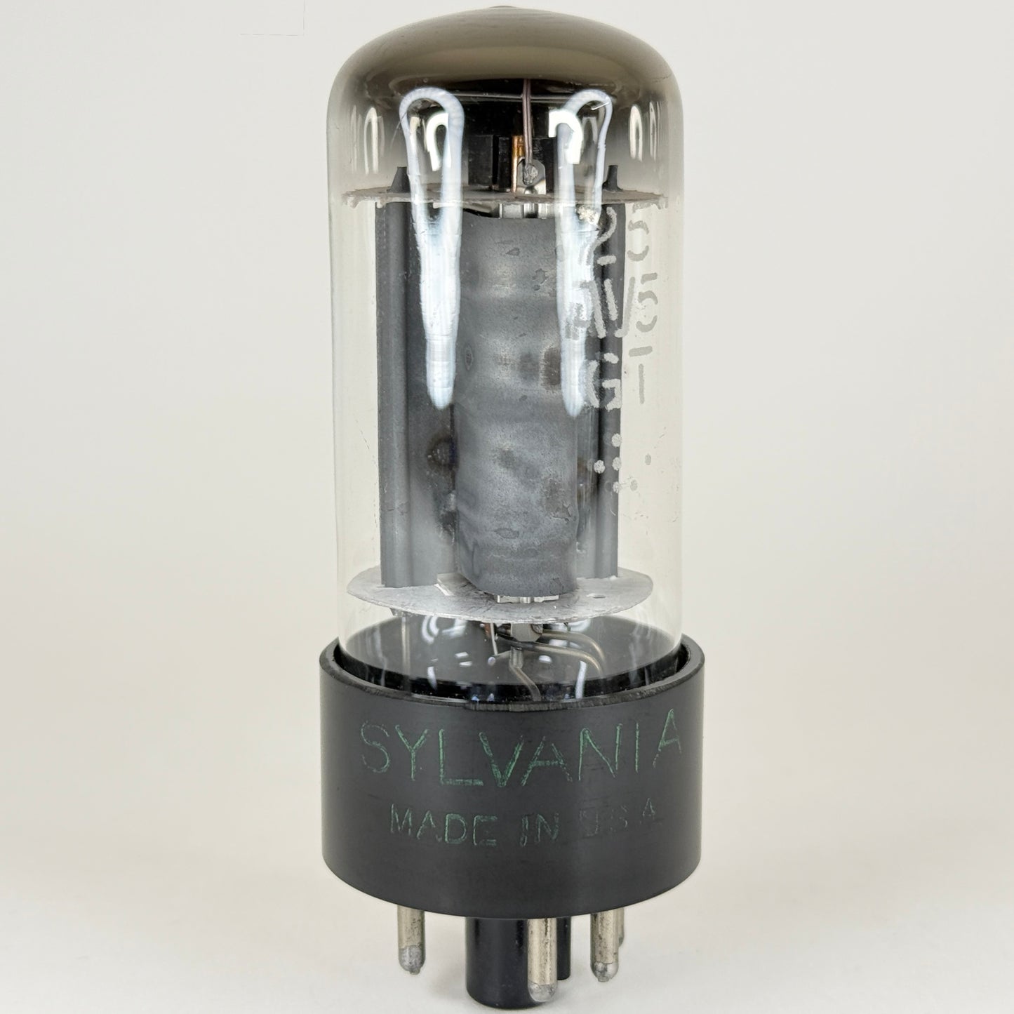 (1) Tested Very Strong Sylvania 25AV5GT Tube Beam Pentode Tube Gray Plates (a)