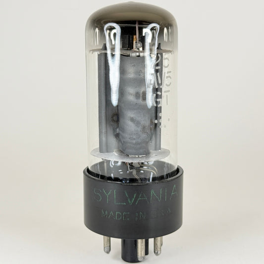 (1) Tested Very Strong Sylvania 25AV5GT Tube Beam Pentode Tube Gray Plates (a)