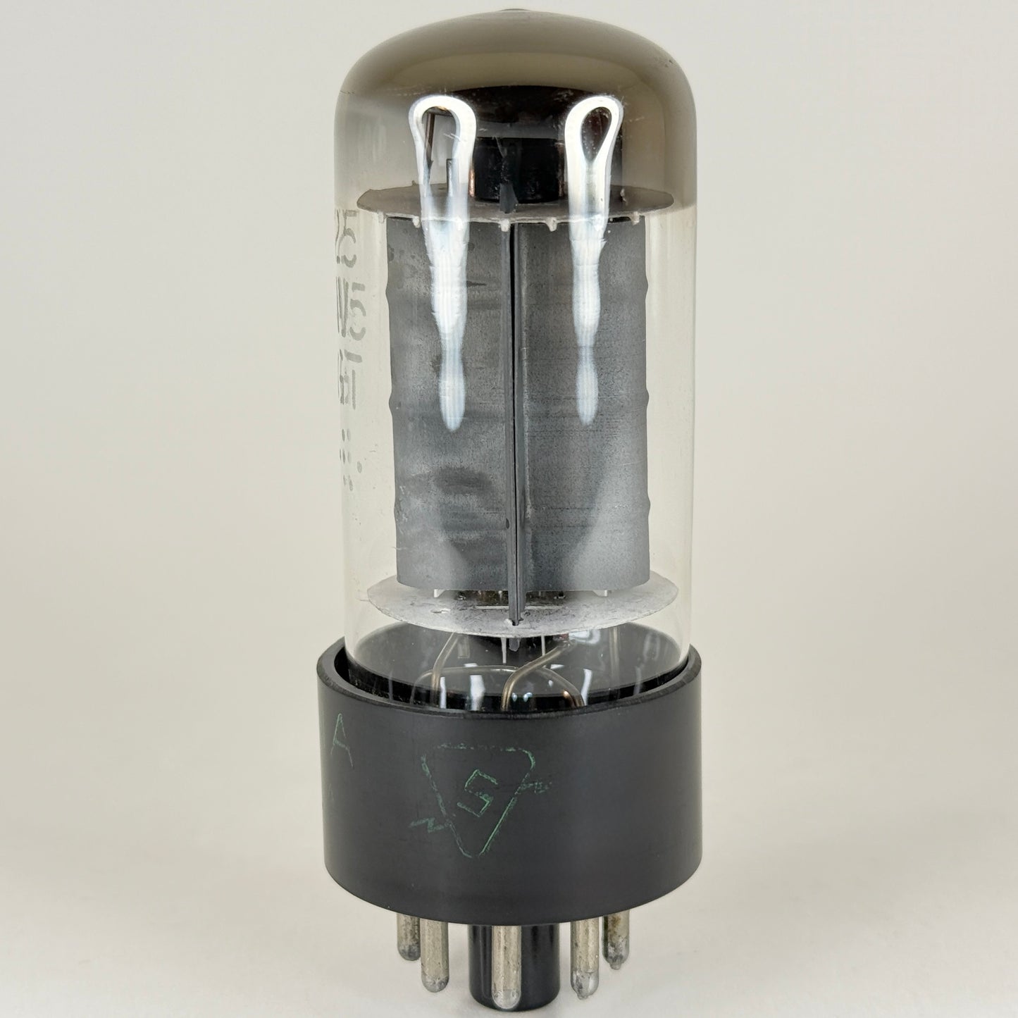 (1) Tested Very Strong Sylvania 25AV5GT Tube Beam Pentode Tube Gray Plates (a)