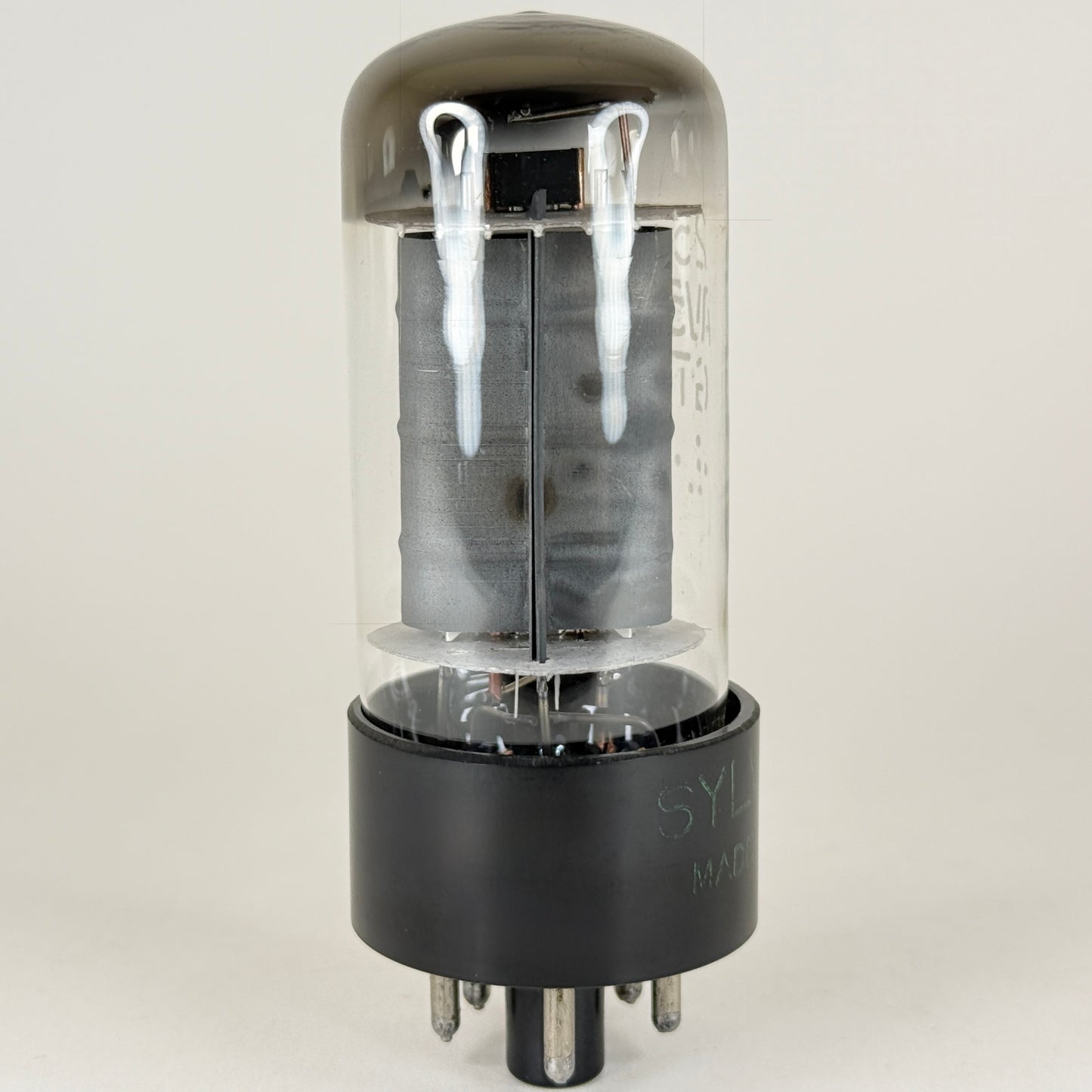 (1) Tested Very Strong Sylvania 25AV5GT Tube Beam Pentode Tube Gray Plates (a)