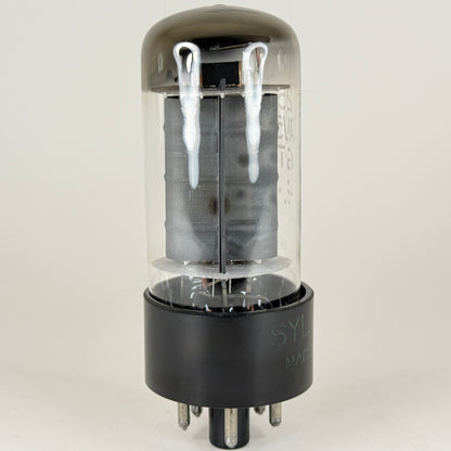 (1) Tested Very Strong Sylvania 25AV5GT Tube Beam Pentode Tube Gray Plates (a)