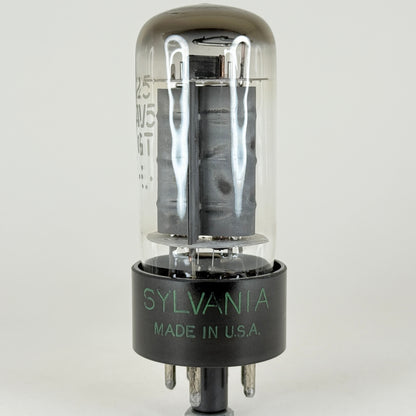 (1) Tested Very Strong Sylvania 25AV5GT Tube Gray Plates Beam Pentode Tube (b)