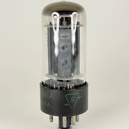 (1) Tested Very Strong Sylvania 25AV5GT Tube Gray Plates Beam Pentode Tube (b)