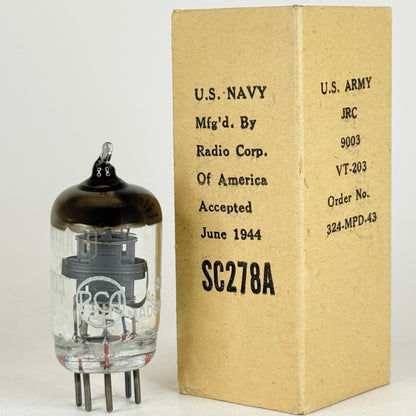 (1) Tested 1944 RCA JRC 9003 Tube Mil Spec VT-203 and Box Code H3E Pentode (c)