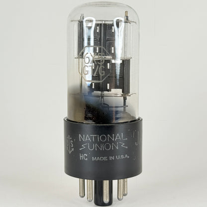(1) Tested National Union JAN CNU 6X5GT Tube Code HC 6X5 GT Full Wave Rectifier