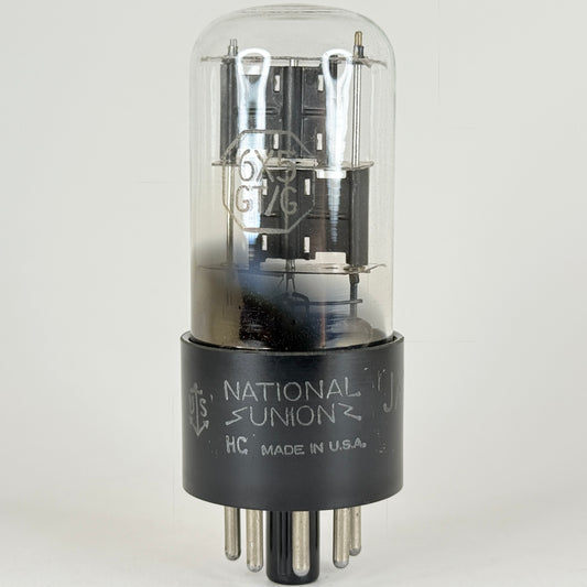 (1) Tested National Union JAN CNU 6X5GT Tube Code HC 6X5 GT Full Wave Rectifier