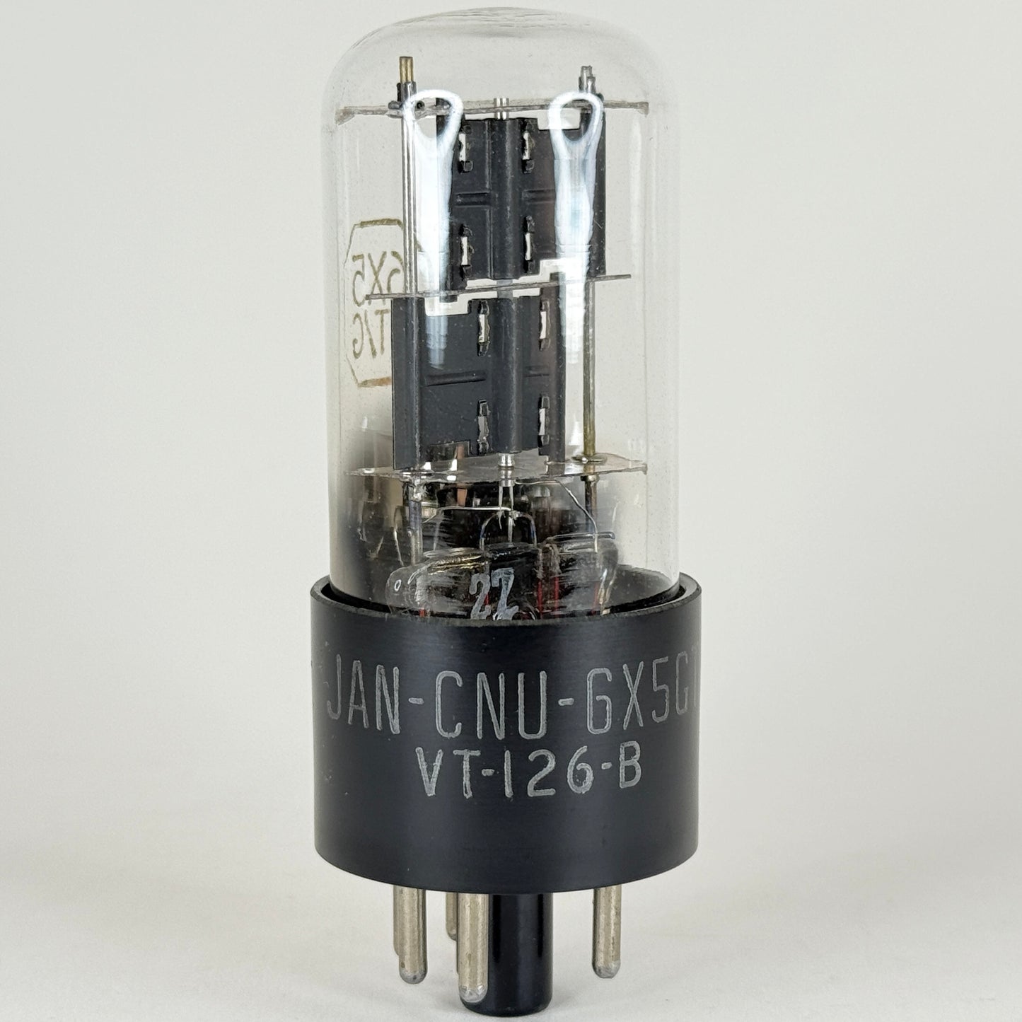 (1) Tested National Union JAN CNU 6X5GT Tube Code HC 6X5 GT Full Wave Rectifier