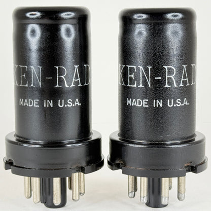 Tested Matched Pair Ken Rad 6SK7 Tubes VT-117 Date Codes L3 Pentode Tubes (a)