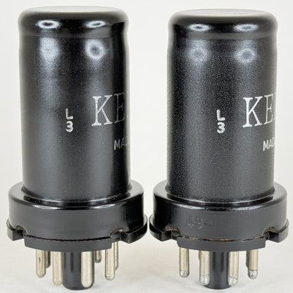 Tested Matched Pair Ken Rad 6SK7 Tubes VT-117 Date Codes L3 Pentode Tubes (a)