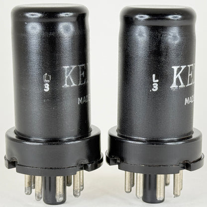 Tested Matched Pair Ken Rad 6SK7 Tubes Date Codes L3 VT-117 Pentode Tubes (b)