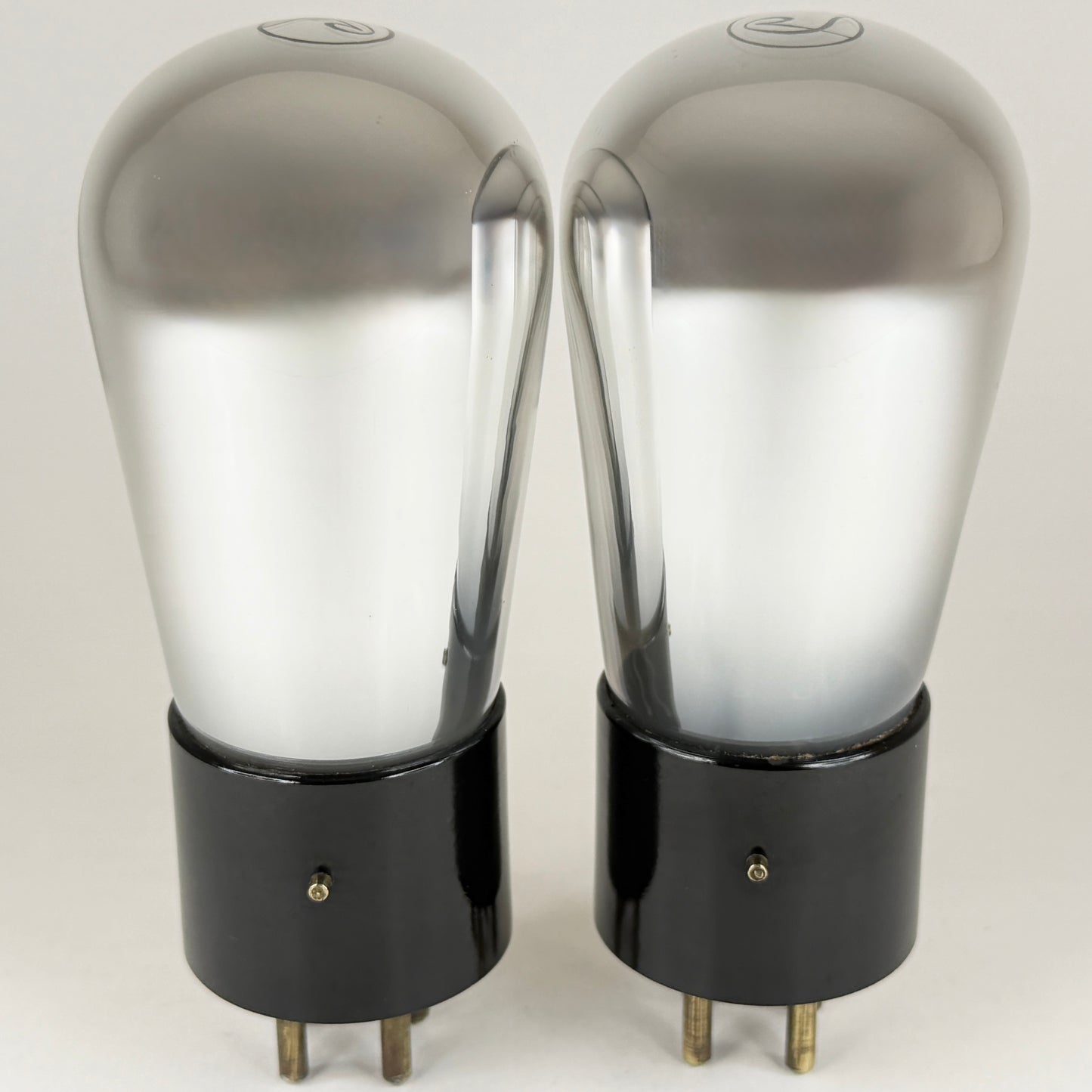 Tested Matched Pair Cunningham CX 301 A Tubes Type 01A Tubes Globe Brass Pins