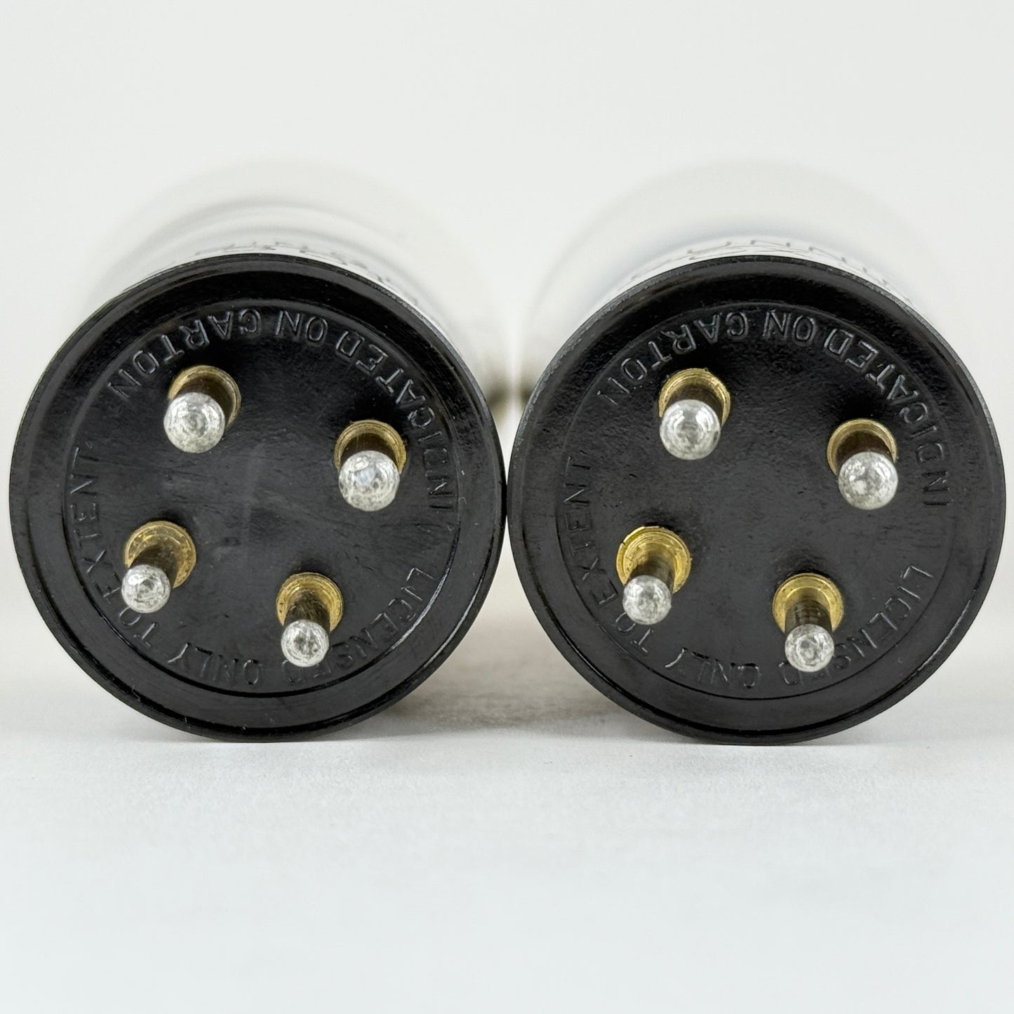 Tested Matched Pair Cunningham CX 301 A Tubes Type 01A Tubes Globe Brass Pins