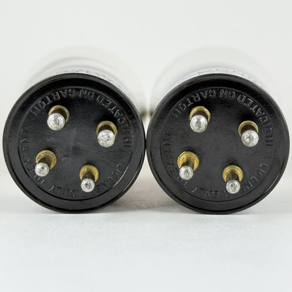 Tested Matched Pair Cunningham CX 301 A Tubes Type 01A Tubes Globe Brass Pins