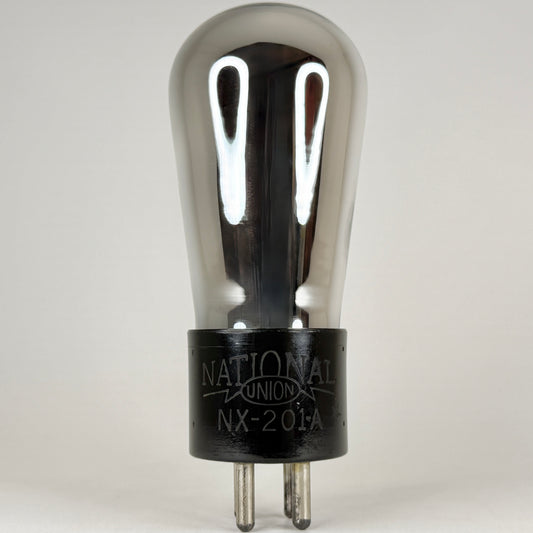 (1) Tested National Union NX 201A Tube Type 01A Tube Engraved Base Globe Tube