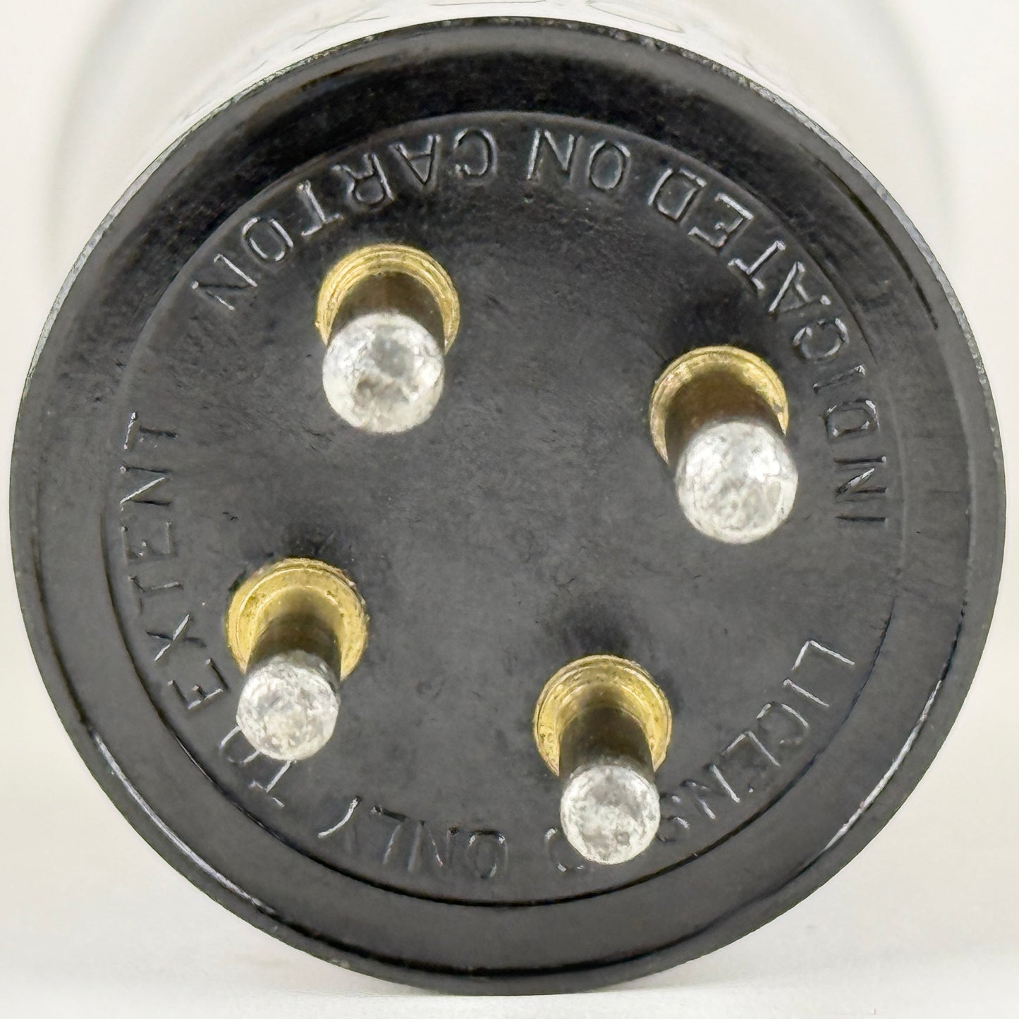 (1) Tested Cunningham CX 301 A Tube Type 01A Tube Engraved Globe Tube Brass Pins