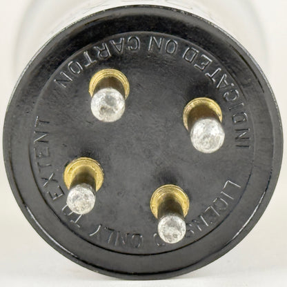 (1) Tested Cunningham CX 301 A Tube Type 01A Tube Engraved Globe Tube Brass Pins