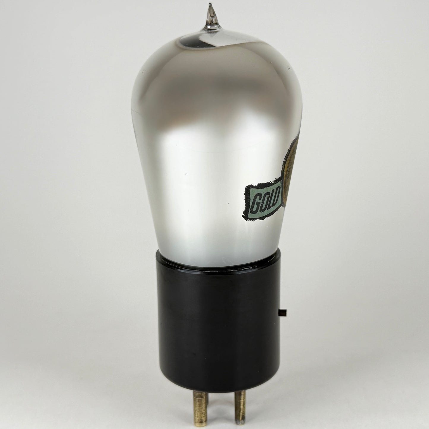 (1) Tested Gold Seal 201-A Tube Tipped Glass Globe 01A Tube with Brass Pins