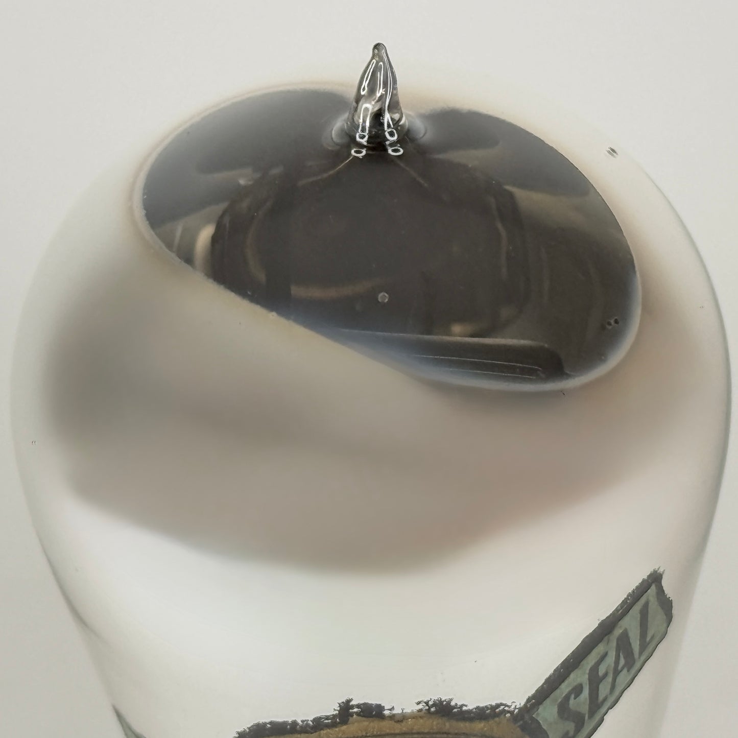 (1) Tested Gold Seal 201-A Tube Tipped Glass Globe 01A Tube with Brass Pins