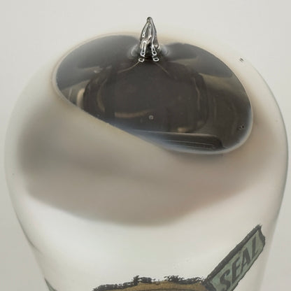 (1) Tested Gold Seal 201-A Tube Tipped Glass Globe 01A Tube with Brass Pins