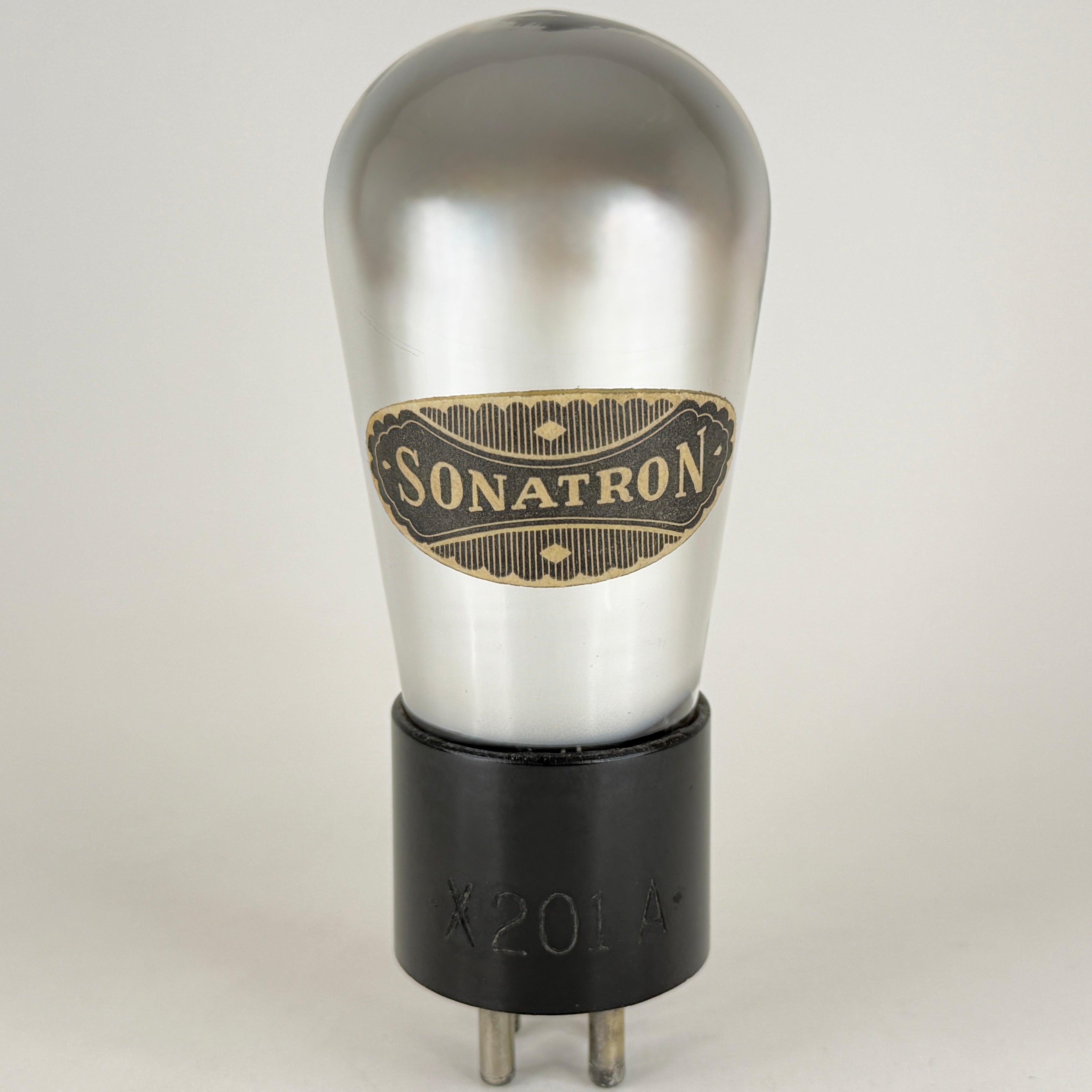 (1) Tested Sonatron X201A Tube Globe 01A Tube Engraved Base Triode Tub ...