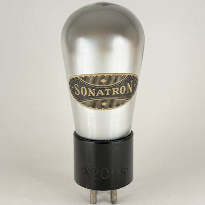 (1) Tested Sonatron X201A Tube Globe 01A Tube Engraved Base Triode Tube (b)