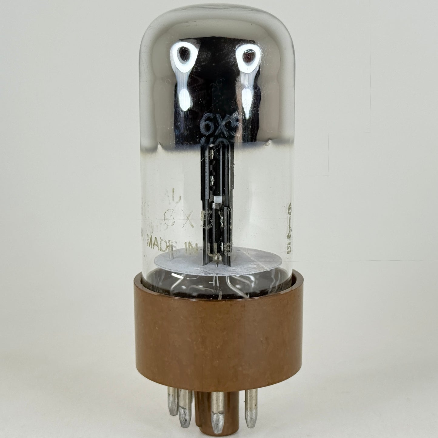 (1) Tested Sylvania JAN CHS 6X5WGT Tube Code 6145 Mil Spec 6X5 GT Rectifier Tube