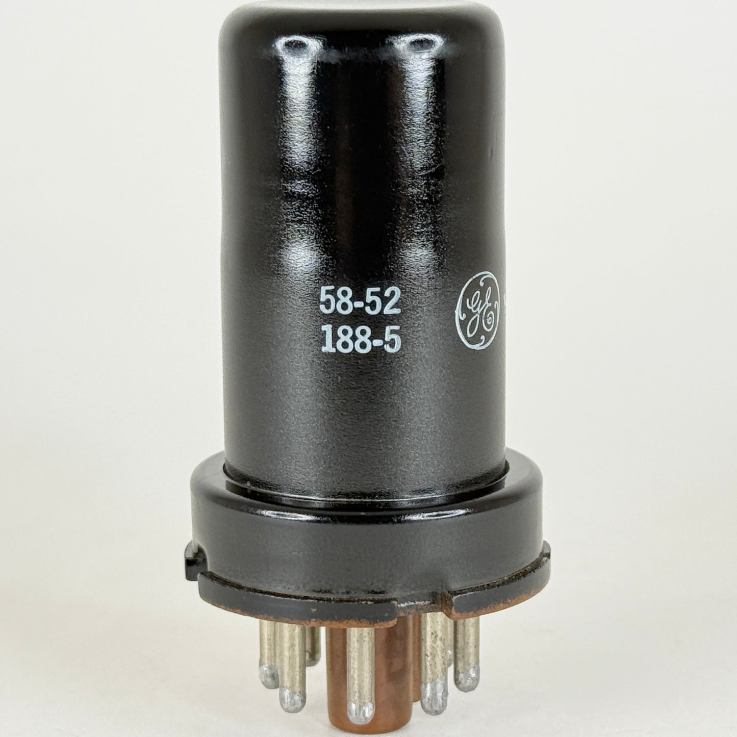 (1) Tested Very Strong GE JAN CG 6SK7WA Tube Mil Spec 6SK7 WA Code 58-52 Pentode