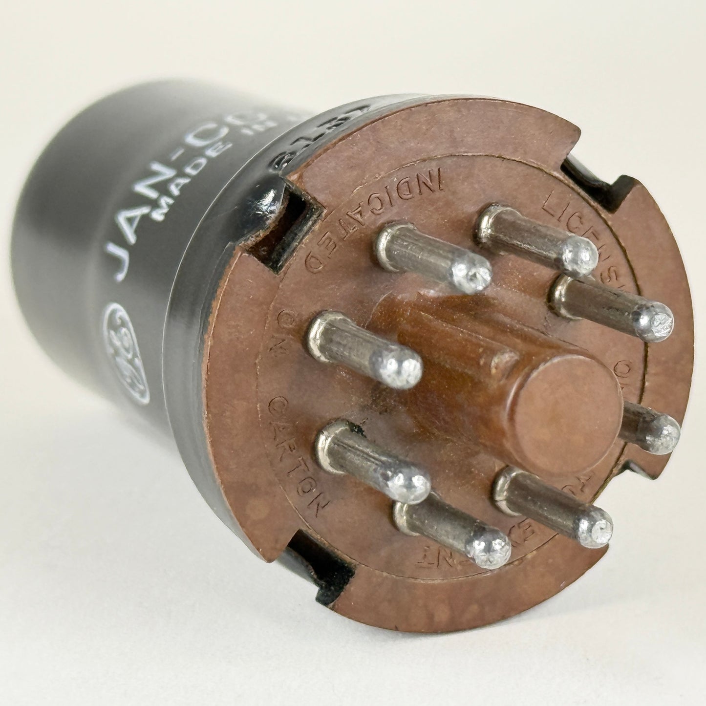 (1) Tested Very Strong GE JAN CG 6SK7WA Tube Mil Spec 6SK7 WA Code 58-52 Pentode