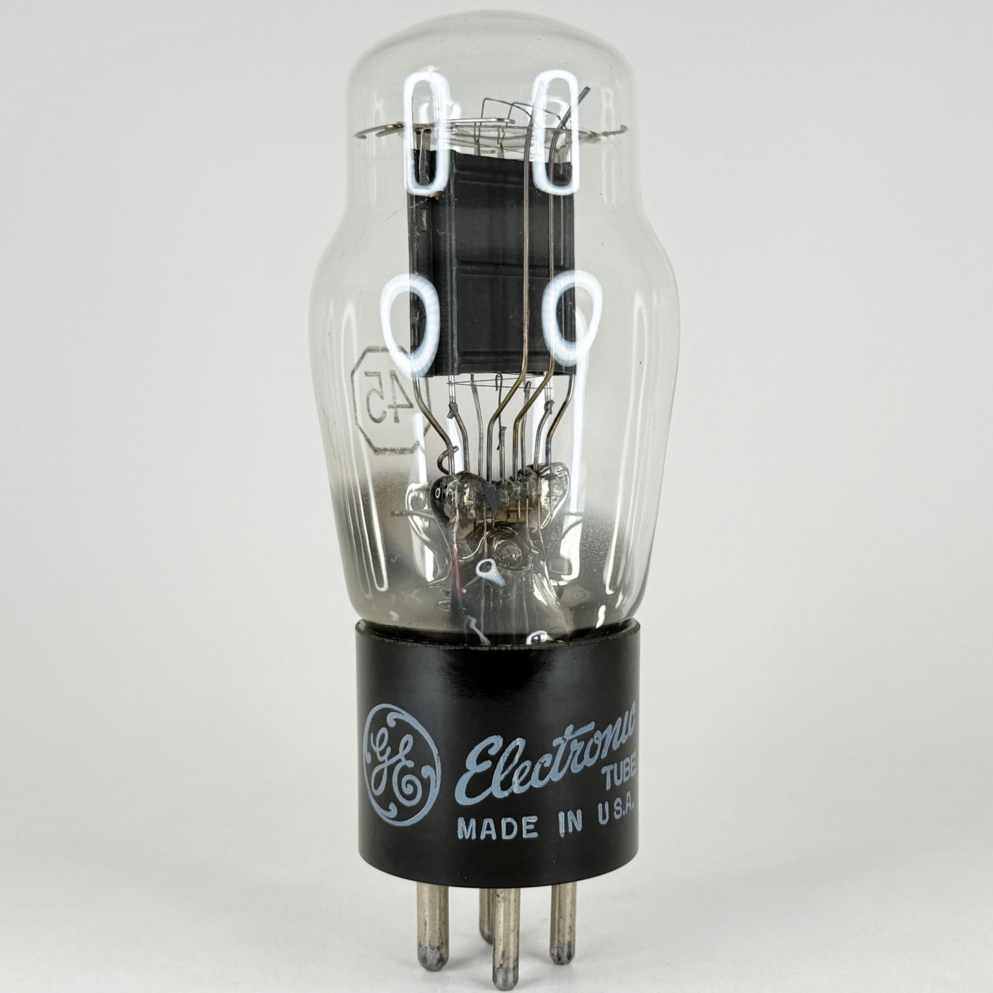 (1) Tested GE Type 45 Tube Date Code 5-26 General Electric 45 Amplifier Tube