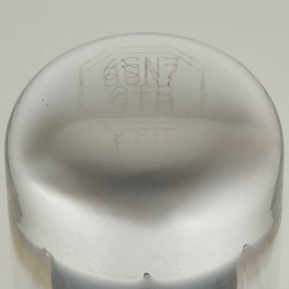 (1) Tested Balanced Sylvania 6SN7GTB Tube Chrome Dome Black Plate Code DC 6SN7GT