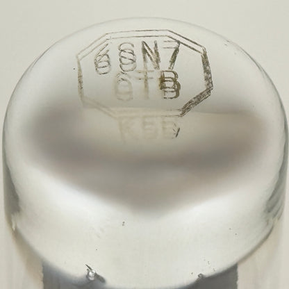 (1) Tested Sylvania 6SN7GTB Tube Chrome Dome Black Plates Date Code CC 6SN7GT