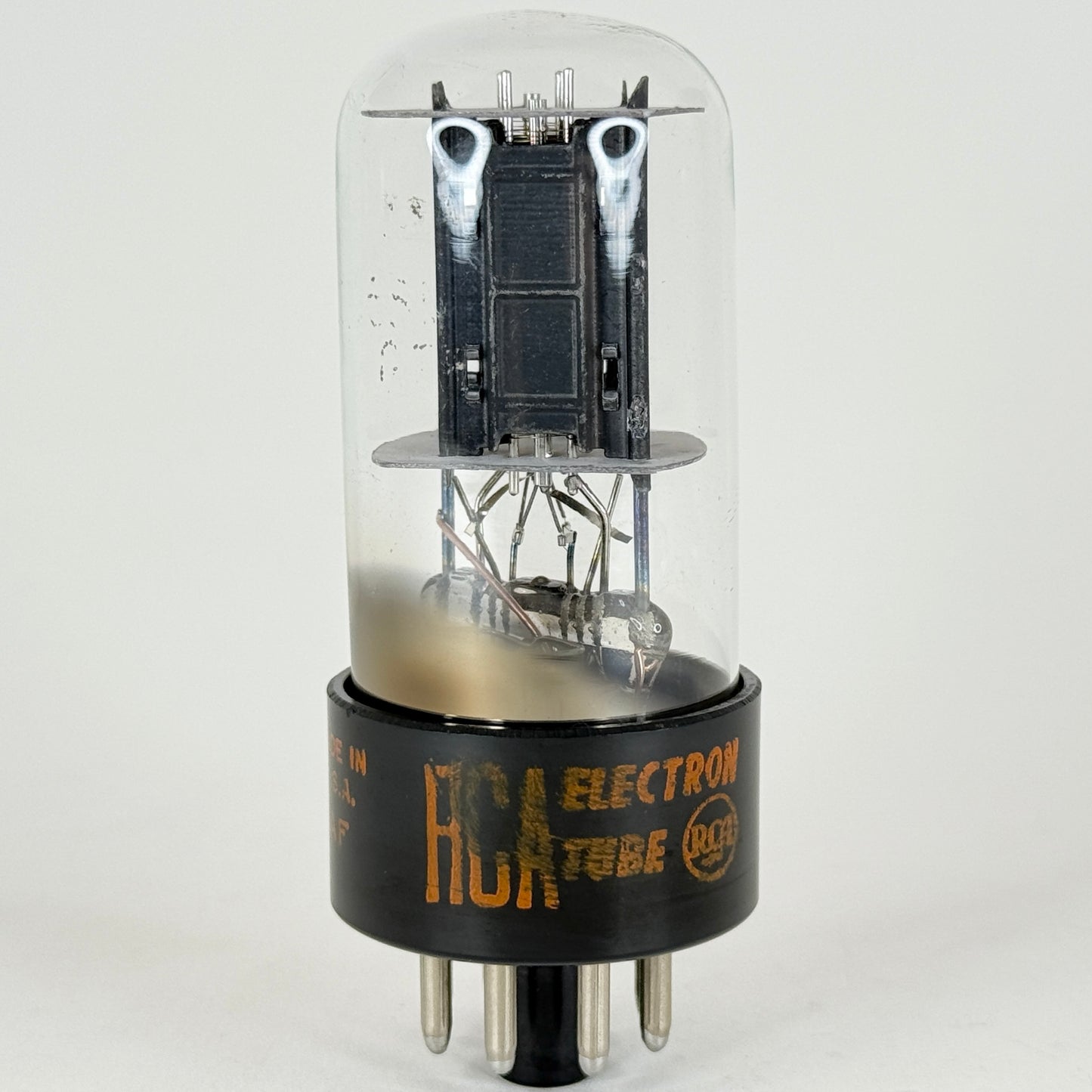 (1) Tested 1964 RCA 6SN7GTB Tube Tall Bottle Black Offset Plates Code AF 6SN7GT