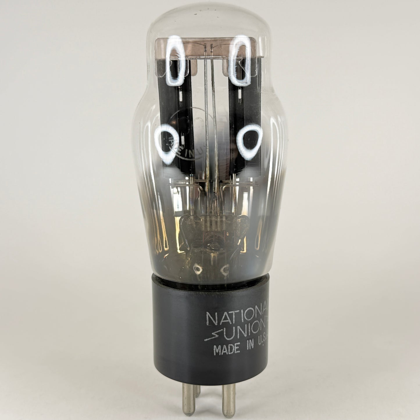 (1) Tested National Union Type 80 Tube Ribbed Plates Hanging Filament Code E