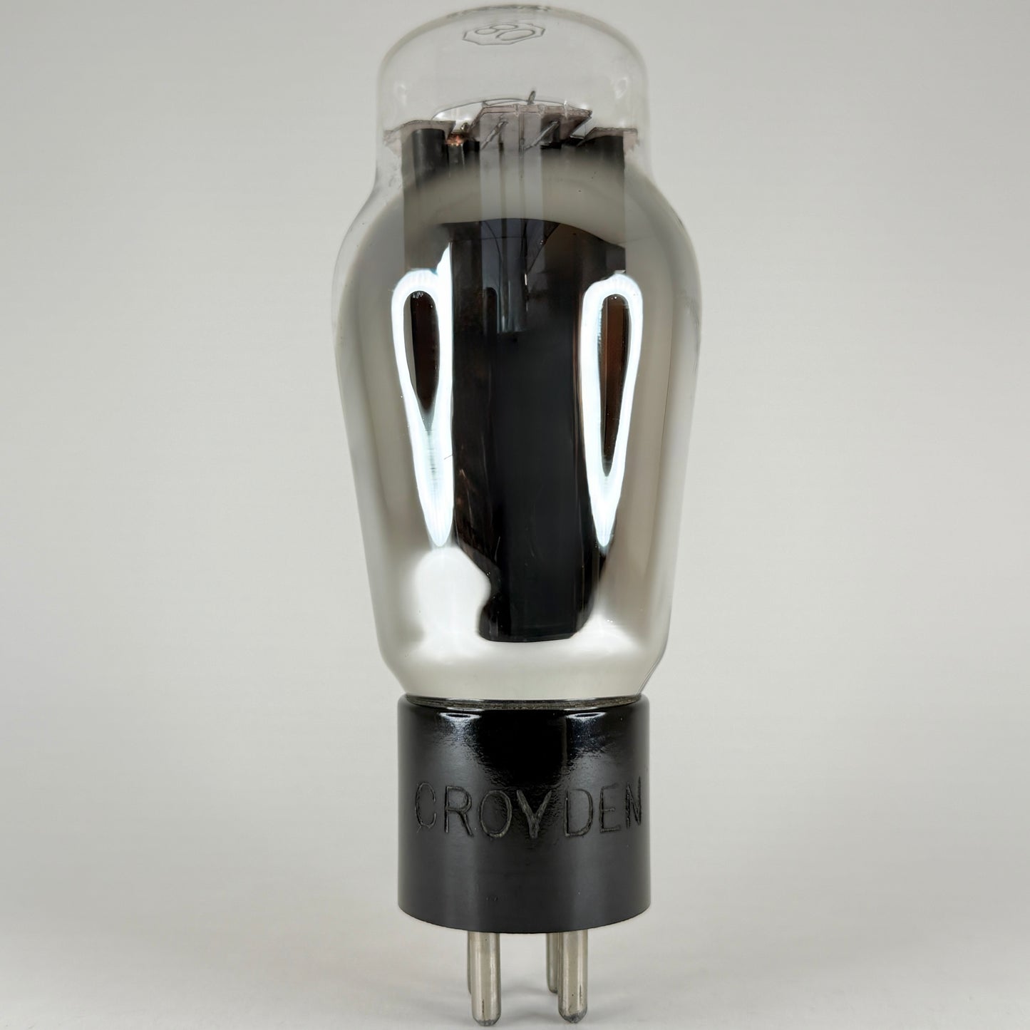 (1) Tested Croyden Type 80 Tube Tall Shoulder Black Plates Hanging Filament Tube
