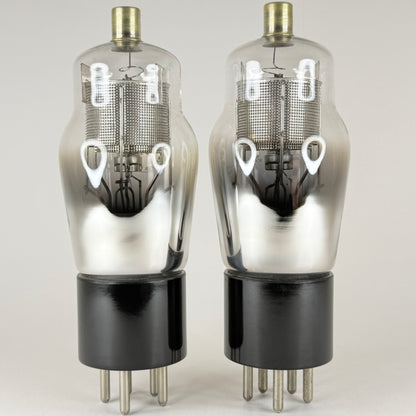 Tested Matched Pair National Union Type 24A Tubes Engraved Bases Codes J