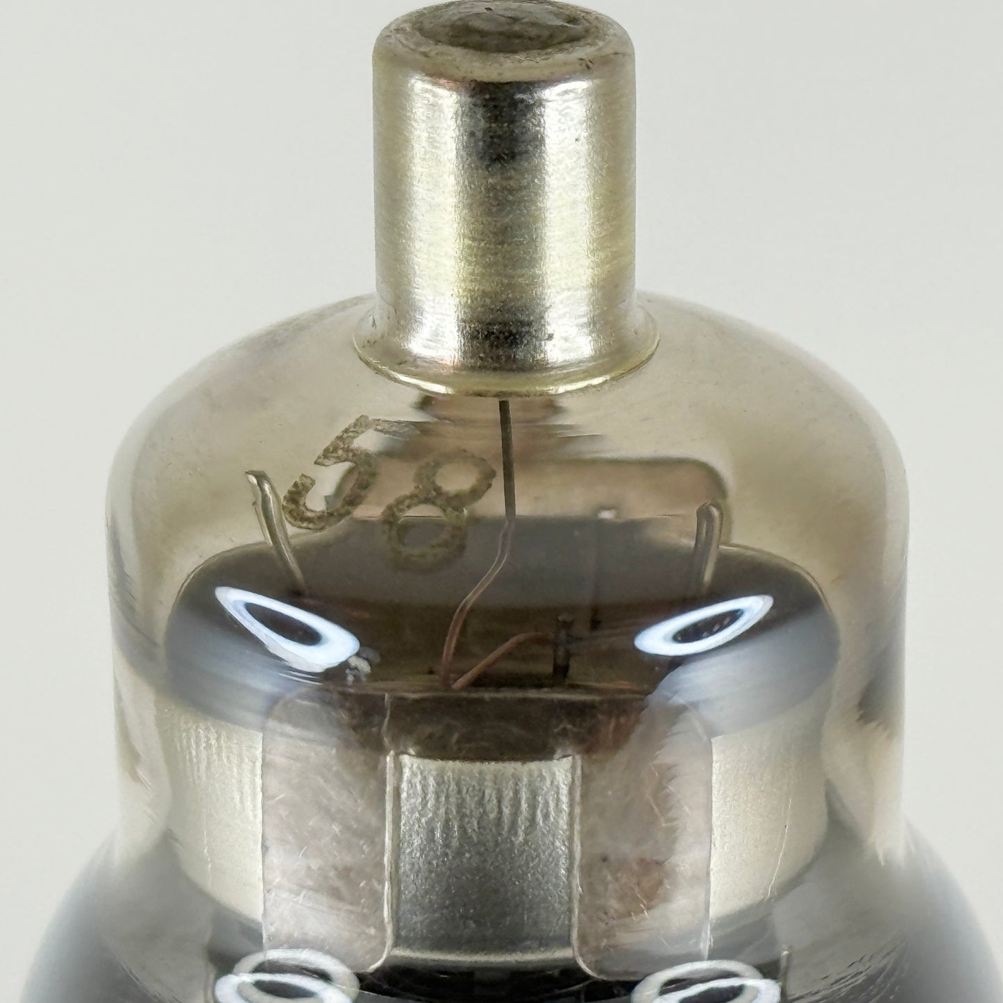(1) Tested Crosley by Arcturus Type 58 Tube Engraved Base Remote Cutoff Pentode