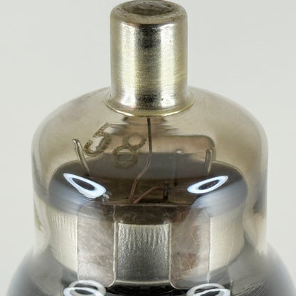 (1) Tested Crosley by Arcturus Type 58 Tube Engraved Base Remote Cutoff Pentode